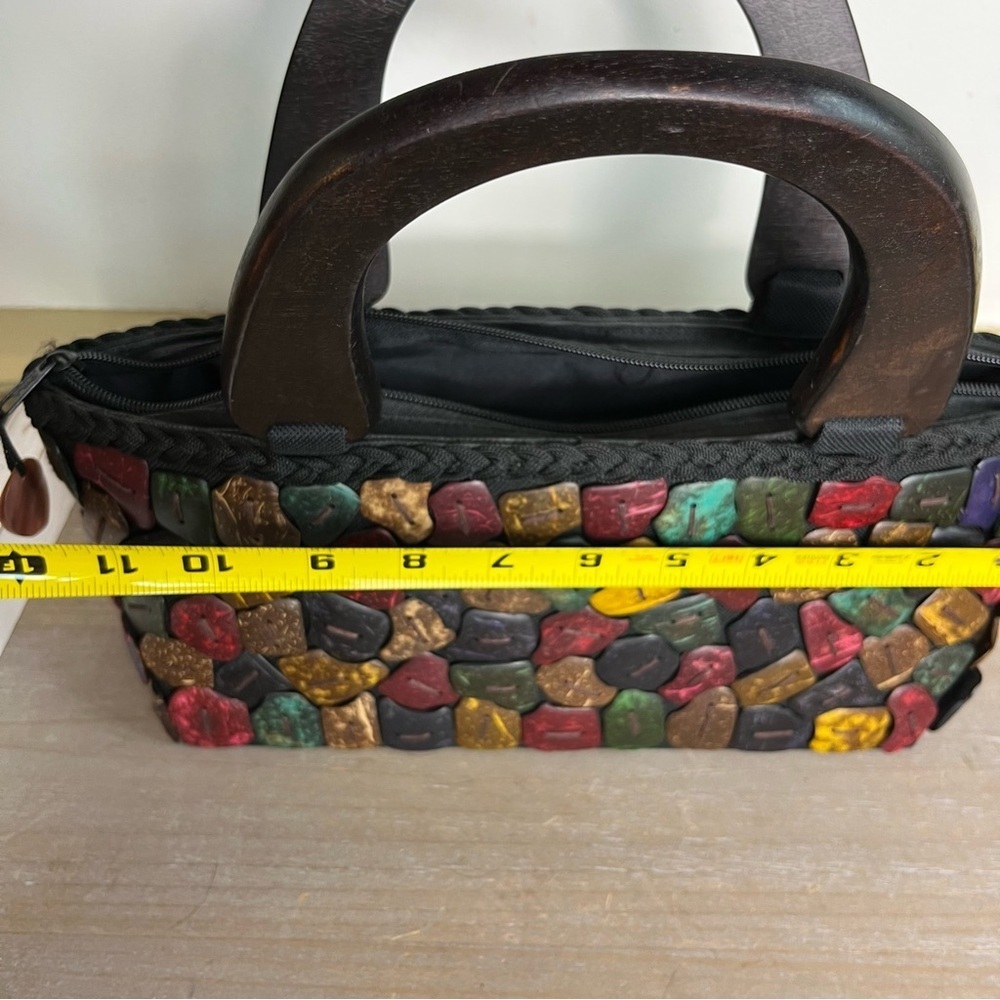 Hawaiian Coconut Shell Clutch Vacation Purse Resort Handbag Fun & Unique! - Picture 4 of 8